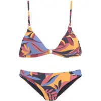 Sunseeker Triangel-Bikini "Allis", Damen, Gr. 42, Cup C/D, bunt (marine, rostrot), Microfaser, bedruckt, Bikini-Sets Triangel-Bikini, mit 3 Tragevarianten