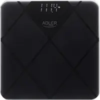 Adler AD 8169, Elektronische Personenwaage, 180 kg, 100 g, Schwarz, Graphit, Rechteck, Berührung