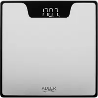 Adler AD 8174s, Elektronische Personenwaage, 180 kg, 100 g, Silber, kg / lb, Rechteck