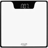 Adler AD 8174W, Elektronische Personenwaage, 180 kg, 100 g, Weiß, kg / lb, Rechteck