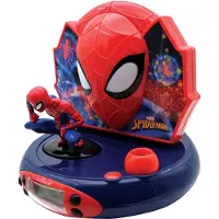 Marvel Spider-Man 3D-Figur Projektionswecker mit Superhelden-Sounds
