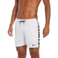 Nike Logo Tape 5" Volley Shorts Herren weiß