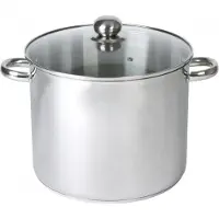Baumalu Edelstahl-Cateringschale + Glasdeckel - 28 cm