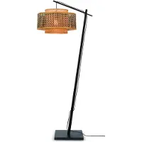 Good&Mojo Bhutan Stehlampe schwarz 176cm Ø50cm