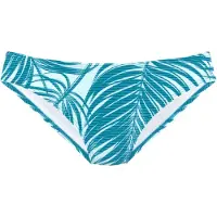 LASCANA Bikini-Hose ACTIVE "Coal", Damen, Gr. 34, N-Gr, blau (petrol, bedruckt), Recycling-Polyamid, bedruckt, gestreift, Badehosen Bikini-Hose, im Mustermix aus Palmen und Streifen