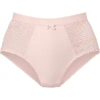 LASCANA Taillenslip , Damen, Gr. 32/34, beige (puder), Jersey, Obermaterial: 79% Baumwolle, 15% Polyamid, 6% Elasthan, figurbetont, Unterhosen Taillenslip, aus Bio-Baumwolle