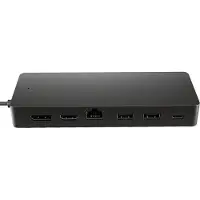HP Universeller USB-C-Multiport-Hub, Andocken, USB 3.2 Gen 2 (3.1 Gen 2) Type-C, Schwarz, Black, DisplayPort, HDMI, RJ-45, USB 3.2 Gen 1 (3.1 Gen 1) Type-A, USB 3.2 Gen 1 (3.1 Gen 1) Type-C, China