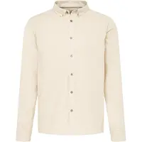 !Solid Langarmhemd SOLID "Langarmhemd SDPepe", Herren, Gr. 3XL, N-Gr, beige (humus melange), Obermaterial: 60% Baumwolle CO. 40% Polyester PES., Hemden Langarmhemd