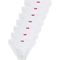 s.Oliver Slip "Herren Unterhose", Herren, Gr. XL, 7 Stk., weiß, Jersey, Obermaterial: 100% Baumwolle, unifarben, körpernah, Unterhosen Slip, Wochenration in einer Dose