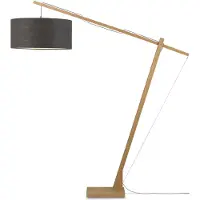 Good&Mojo Stehlampe Montblanc Bambus 60x30 Dunkelgrau