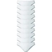 Petite fleur Bikinislip , Damen, Gr. 32/34, weiß, Single Jersey, Obermaterial: 95% Baumwolle, 5% Elasthan, unifarben, körpernah, Unterhosen Bikinislip, aus elastischer Baumwolle, Topseller