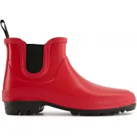 Grand Step Shoes Gummistiefel Vickie (Chelseaboot aus Naturkautschuk) rot Damen