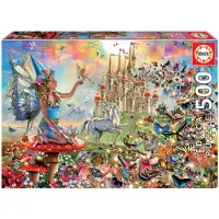 Educa 500 Teile Puzzle Feen Und Schmetterlinge Mehrfarbig Mehrfarbig One Size