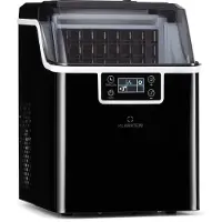 Klarstein Eiswürfelmaschine für Zuhause Camping Gastro, Schnelle Mini Eiswürfelmaschine Klein, Profi Eismaschine für Große Kleine Klare Eiswürfel, Selbstreinigend mit 3,2L Eiswürfelbehälter, 20kg/24h