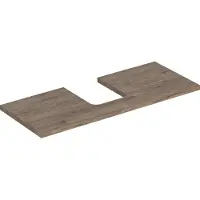 Geberit Waschtisch-Platte One 120x3x47cm, N hick./Mela Holz, AS mit.