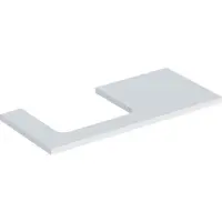 Geberit Waschtisch-Platte One 105x3x47cm, w/lack. ma, Ausschnitt links