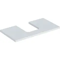 Geberit Waschtisch-Platte One 75x3x47cm, w/lack. ma, Ausschnitt mittig