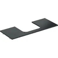 Geberit Waschtisch-Platte One 120x2x47cm, AS mi, SZ, Marmor sw/matt