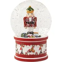Villeroy & Boch Weihnachtsfigur "Schneekugel Nussknacker Christmas Toys ø 13 cm bunt", bunt, Dekofiguren, Weihnachtsfigur