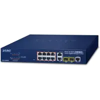 Planet FGSD-1008HPS, Managed, Fast Ethernet (10/100), Vollduplex, Power over Ethernet (PoE)