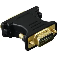 Hama Adapter 15-pin HDD Male Plug - DVI Analogue Female Jack, 15-pin HDD, DVI, Blau