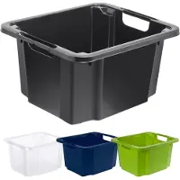 Rotho Drehstapelbox 26 l REVERSO, Farbe:Anthrazit