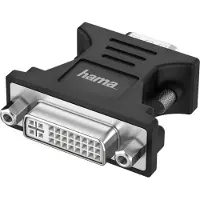 Hama 00200341, VGA (D-Sub), DVI-I, Schwarz