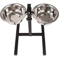 Nobleza Double Adjustable Shelf Hundefutternapf