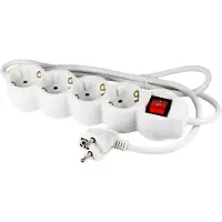 Ecosavers Steckdosenleiste 4 Steckdosen mit -Sicherheitsschalter