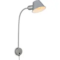 Briloner Wandleuchte Brello, Wandhalterung rund, chrom