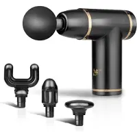 Lafe GUN001, Kombi-Massage, Rücken, Hand, Beine, Hals/Nacken, Schultern, Schwarz, ABS, 4 Kopf/Köpfe, 3200 RPM