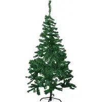 Casaria Künstlicher Weihnachtsbaum 150 cm mit Metallständer 310 Spitzen Schneller Aufbau Weihnachten Weihnachtsdeko Tannenbaum Christbaum PVC Grün