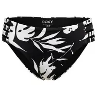 Roxy Bikini-Hose "Love The Rocker", Damen, Gr. M, US-Größen, schwarz-weiß (anthrazit surf trippin bico s), 74% Nylon, 26% Elasthan, Badehosen Bikini-Hose