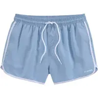 Chiemsee Badeshorts , Herren, Gr. XL (54/56), N-Gr, blau, Polyester, unifarben mit Farbeinsatz, Badehosen Badeshorts, mit Kontrastpiping