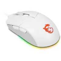MSI CLUTCH GM11 WHITE, Beidhändig, Optisch, USB Typ-A, 5000 DPI, Weiß