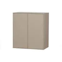 Woood Highboard "Daily Hochkommode", beige, B:100cm H:110cm T:58cm, Holzwerkstoff, Sideboards, Highboard, Kommode mit Push-to-Open Funktion, H 110 cm x B 100 cm