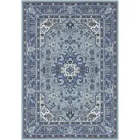 Hanse Home Teppich "Skazar Isfahan" Gr. 12, blau (himmelblau), B:80cm H:9mm L:250cm, Polypropylen (PP), Teppiche, Teppich, Kurzflor, Orient, Läufer, Vintage, Esszimmer, Wohnzimmer, Flur