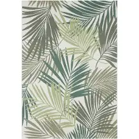 NORTHRUGS In- & Outdoor Teppich Vai, wetterfest, Flachgewebe, Balkon, Grün - 80x150 cm