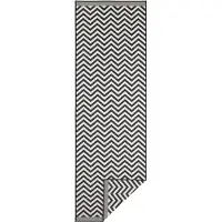 NORTHRUGS Teppich "Palma Wendeteppich", rechteckig, 5 mm Höhe, In-& Outdoor, Wetterfest, Balkon, Läufer, Wohnzimmer, Wasserfest
