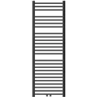 LuxeBath Badheizkörper Sahara 500x1500 mm Anthrazit gerade Mittelanschluss Heizkörper Handtuchwärmer Handtuchtrockner Handtuchheizkörper ohne Heizstab