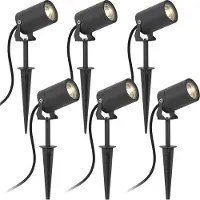 Ks Verlichting 6x Stark Gartenspot Anthrazit