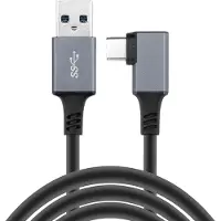 IMoshion Oculus Quest 1 & 2 en Meta Quest 3 Link Kabel - 5 Meter - Schwarz