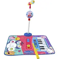 Reig Musicales Peppa Pig Battery And Piano Carpet With Foot And Drumsticks Mikrofon