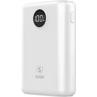 Sign Mini Q.C Powerbank mit Display 10.000 mAh - Weiß