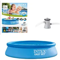 Intex Easy Set Runder Aufblasbarer Pool Mit Filterpumpe 244x61cm