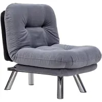 Hannah Home , Misa- FTN2321, Grau, Schlafsofas, 400 gr/m², Rahmen: 100% Metall