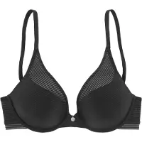 s.Oliver Push-up-BH "Zoè" aus modischen Mesh in Streifen-Optik