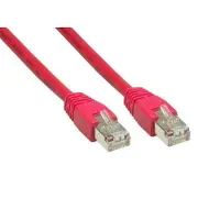 Alcasa Patchkabel Cat 6 S/FTP mit Rastnasenschutz, 30m, rot, PiMF