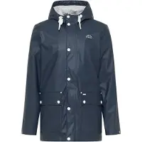 Yuka Wind- und wasserdichte blaue Herren Regenjacke L mit weichem Jerseyfutter und sportlichem Schnitt