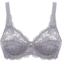 Susa Bügel-BH "BH mit Bügel Latina", Damen, Gr. 75, Cup C, lila (frosty lavender), Spitze, Obermaterial: 77% Polyamid PA. 15% Baumwolle CO. 8% Elasthan EL., BHs Bügel-BH